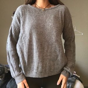 Brandy Melville Grey Knit Sweater